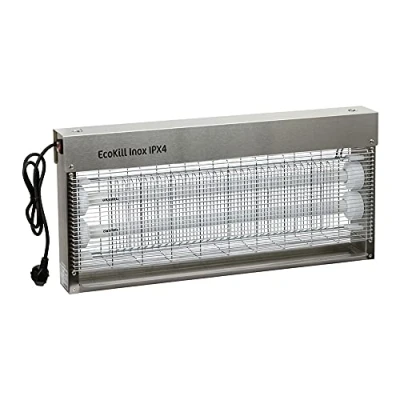 Abbildung von Kerbl Insektenvernichter EcoKill Inox IPX4, 36 Watt, mit UV Licht, Innen und Außenbereich, 299936, 4018653919088, 1 Stück