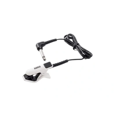 Abbildung von Korg CM 300 WHBK Improved Design Contact Microphone for clip Type Tuners