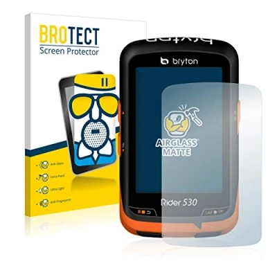 Abbildung von BROTECT Entspiegelungs Schutzglas für Bryton Rider 530 Schutz Folie Panzerfolie Glas Matt [Extrem Kratzfest 9H, Anti Reflex, Fingerprint]