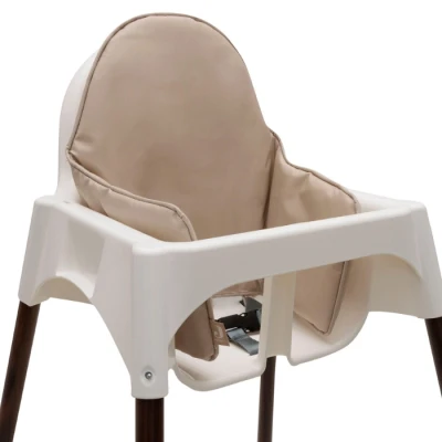 Abbildung von Jollein Hochstuhl Sitzkissen Nougat Kissen für IKEA Wasserabweisend 27x45x2cm