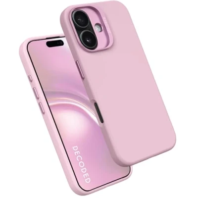 Abbildung von Apple iPhone 16 Hülle MagSafe Silikon Decoded Soft Case/Backcover Handyhülle Violett