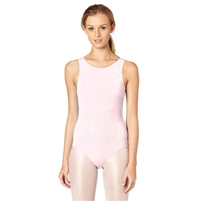 Abbildung von Capezio Damen Classic High Neck Tank Leotard Gymnastikanzug, Rose, L