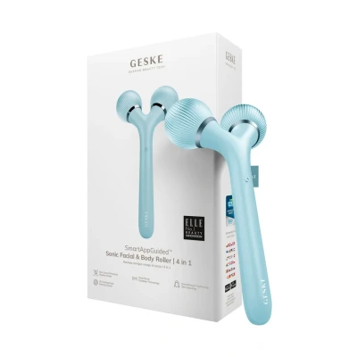 Abbildung von Geske SMARTAPPGUIDED Sonic Facial BODY Roller 4 IN 1 Gesichtspflege Zubehör, Größe: One Size, Turquoise