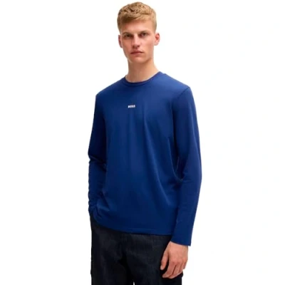 Abbildung von BOSS Tchark Langarmshirt, Herren, Größe: Large, Open blue thirtyfour