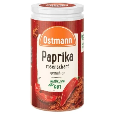 Abbildung von Ostmann Gewürze Paprika rosenscharf Schärfe für Gulasch, Suppen und Eintöpfe 35 g in der Streudose