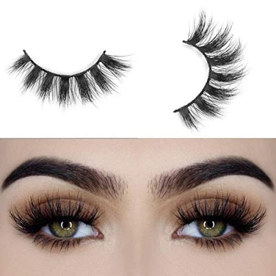 Abbildung von Arison Lashes Falsche Wimpern Natürlichen Look Handgemachte Crisscross 3D Wiederverwendbar 1 Paar Künstliche Dicken Augen betty
