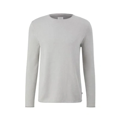 Abbildung von QS MIT Rollsaum Strickpullover, Herren, Größe: XL, Hellgrau