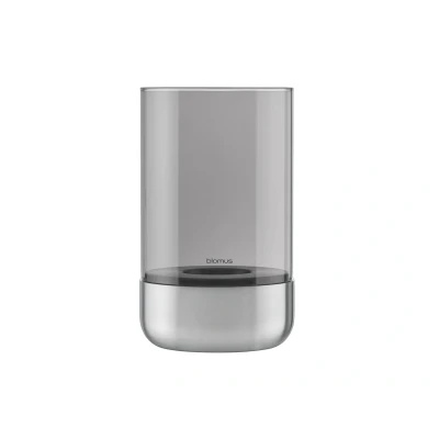 Abbildung von Blomus CALMA Laterne stainless steel matt glass smoke M 20cm