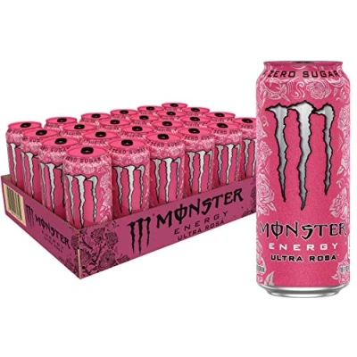 Abbildung von Monster Energy Ultra Rose zuckerfreier Energydrink, 473 ml, 24 Stück