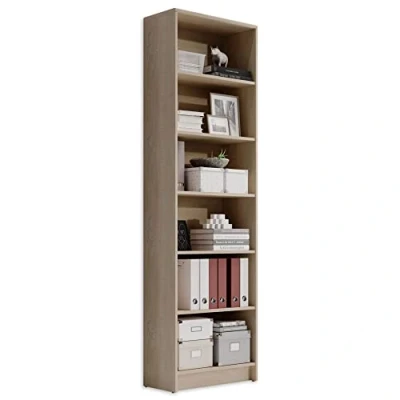 Abbildung von Bücherregal Standregal Sonoma Eiche 60 x 202 cm 5 Einlegeböden LILLY