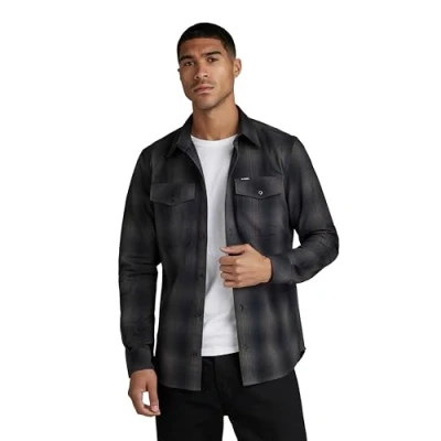 Abbildung von G Star Marine SLIM Shirt Hemd black, Herren, Größe: Small, Black