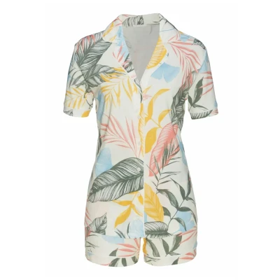 Abbildung von Lascana Shorty Pyjama, Damen, Größe: 32/34, Gemustert allover