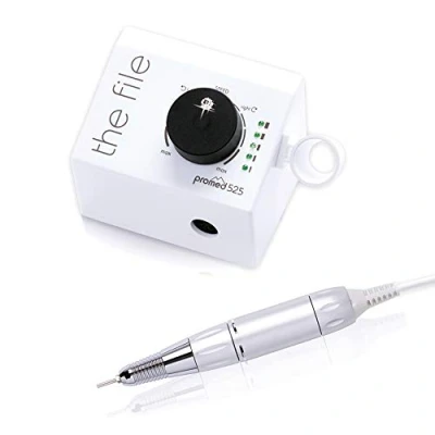 Abbildung von Promed the file 525 elektrische Nagelfeile, Nagelfräser für Nail art und Nageldesign, Gel Acryl Naturnägel, Maniküre Pediküre Hornhautentfernung 25000 U/min , 1er pack