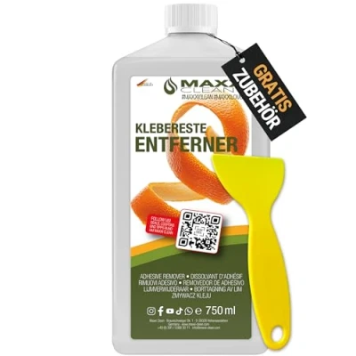 Abbildung von Klebstoffentferner Etikettenlöser 750 ML mit Zitrusduf Extrem starker Entferner für hartnäckige Etiketten, Aufkleber &amp; Klebereste Etikettenentferner