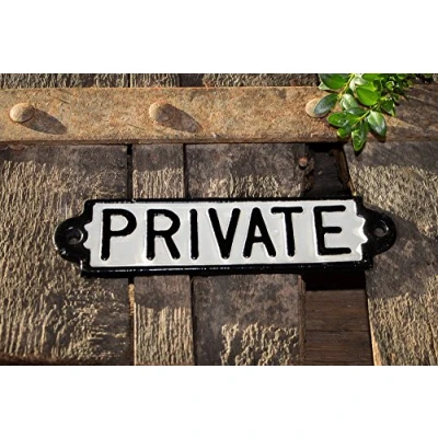 Abbildung von Antikas Schild Eisen Gusseisen Private keinen Zutritt Türschild verboten