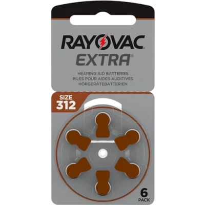 Abbildung von RAYOVAC Extra Advanced Hörgerätebatterien mit Active Core Technologie 312, 60 Batterien