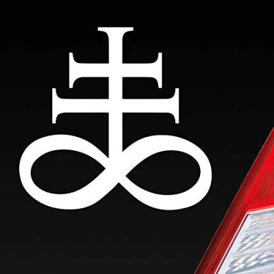 Abbildung von Hellweg Druckerei Church of Satan Kirche Satans Zeichen Auto Aufkleber Sticker Heckscheibenaufkleber