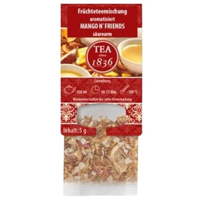 Abbildung von teemando® Früchteteemischung Mango &#039;n Friends Note aromatisiert 24 Langbeutel à 5g