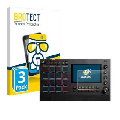 Abbildung von BROTECT Schutzglas für Akai MPC Live II (3 Stück) Schutzfolie Panzer Folie Glas [Extrem Kratzfest 9H, Anti Fingerprint, Ultra Transparent]