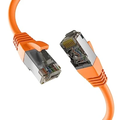 Abbildung von EFB Elektronik CAT8.1 ORANGE 5m RJ45 PATCHKABEL S/FTP PIMF