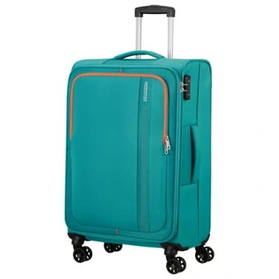 Abbildung von American Tourister Sea Seeker Spinner 68/25 Tsa 68 Aqua Green Koffer mit 4 Rollen Weichgepäck