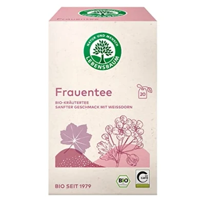 Abbildung von Lebensbaum Frauentee, 20 Beutel x 2g Kräutertee für Harmonie und Balance, sanfter Geschmack mit Weissdorn, 100% Bio, Kräuterteemischung