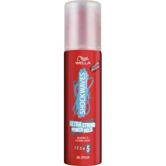 Abbildung von SHOCKWAVES ULTRA STRONG POWER HOLD GEL STYLER Haargel mit maximalem Halt, ohne Verkleben schnelltrocknende, alkoholfreie Formel schimmerndem Finish 100 ml