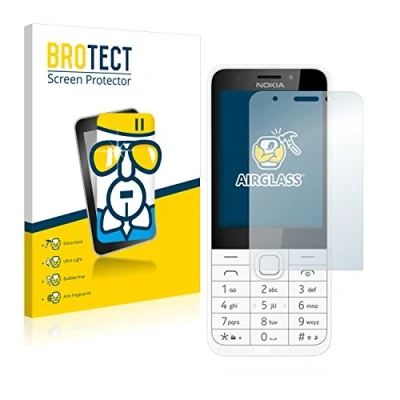 Abbildung von BROTECT Schutzglas für Nokia 230 Schutzfolie Panzer Folie Glas [Extrem Kratzfest 9H, Anti Fingerprint, Ultra Transparent]