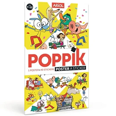 Abbildung von Poppik Ariol: 1 poster + 45 stickers repositionnables