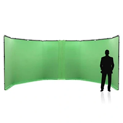 Abbildung von Manfrotto Panoramic Background Connection Kit 2.3m Chroma Key Green