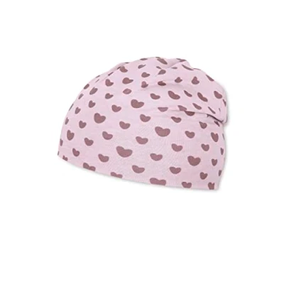Abbildung von Sterntaler Baby Mädchen Beanie Slouch Herzen Baby, Kinderbeanie, Babymütze aus Baumwolle flieder, 47