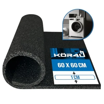 Abbildung von kör4u Antirutschmatte Antivibrationsmatte für Waschmaschinen 60x60x1cm
