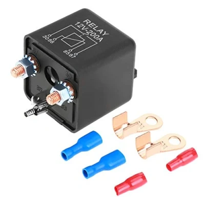 Abbildung von 12V 200A Relais AutoTOPINCN Normal Öffnen Auto Lkw Motorstarter mit 2 Terminals