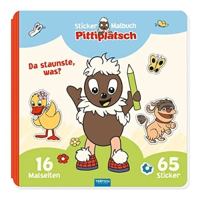 Abbildung von Trötsch Unser Sandmännchen Malbuch Stickermalbuch Pittiplatsch: Beschäftigungsbuch Stickerbuch Malbuch: Ausmalbuch