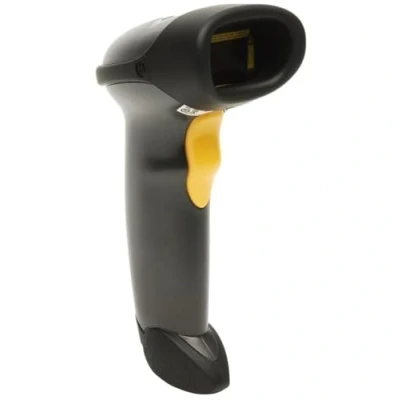 Abbildung von Zebra Technologies LS2208 USB Kit mit Ständer 1D Barcodescanner Robuste Konstruktion Erweiterte Datenformatierung Geeignet für Einzelhandel und Gastgewerbe [Schwarz]