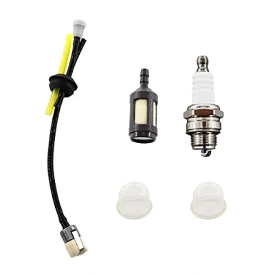 Abbildung von MCHNIC Benzinfilter mit Benzinschlauch Zündkerze Primer Bulb für Fuxtec FX MT152 MFS520 FSR152 4in1 Multiool Motorsense