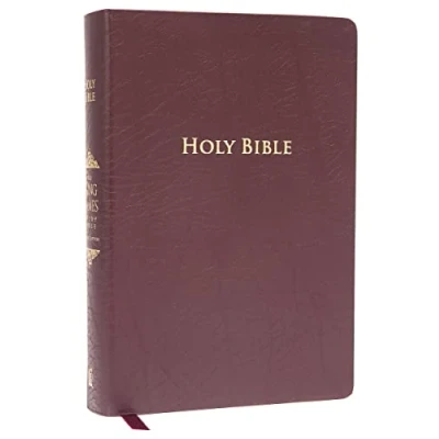 Abbildung von KJV Study Bible, Large Print, Bonded Leather, Burgundy, Red Letter: Second Edition (Nelson Signature)