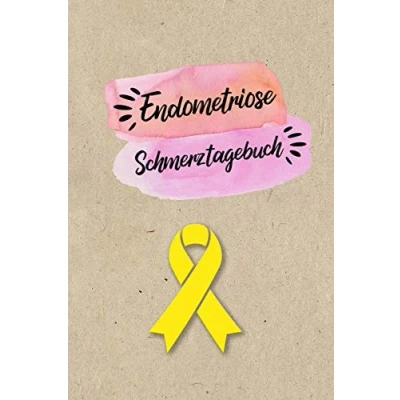 Abbildung von Endometriose Schmerztagebuch: Tagebuch, Schmerzprotokoll für akute chronische Schmerzen zum ausfüllen, ankreuzen. Buch zur Dokumentation Besuche ... bei Beschwerden