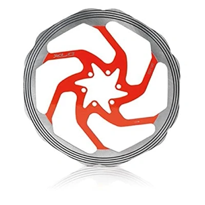 Abbildung von XLC Bremsscheibe BR X58. Ø180/1.8mm silber/rot CNC Reibring