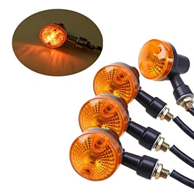 Abbildung von SFONIA 4pcs Motorrad Blinker Licht 12V Blinkerleuchten Wasserdicht Universal GN125 Scooter Quad Cruiser Off Road