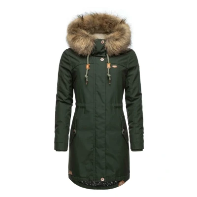 Abbildung von Ragwear Tawny Wintermantel, Damen, Größe: XS, Dark olive
