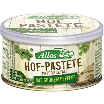 Abbildung von Allos Hof Pastete Grüner Pfeffer 125 g 12er Pack