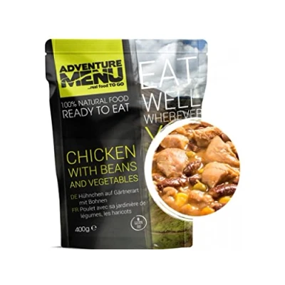 Abbildung von Adventure Menu Huhn mit Bohnen und Gemüse 400 g Gourment Mahlzeit für unterwegs &amp; daheim