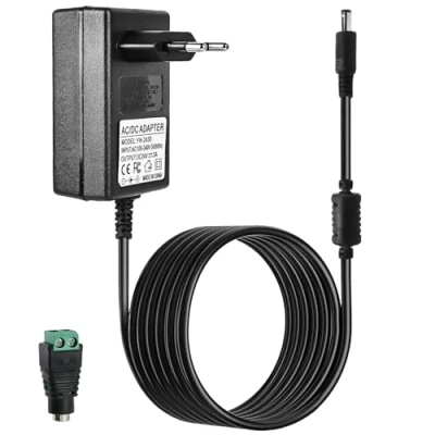 Abbildung von 24v 3A Netzteil Adapter: 72W AC zu DC Konverter Transformator 100 240V Eingang, Steckernetzteil 24v, für Radiowecker, Lichtleisten, Switch, LED Strip Streifen, Speedport