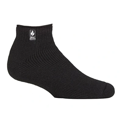 Abbildung von HEAT HOLDERS Herren Thermosocken Kurz für Winter Kuschelsocken Warm Sneaker Socken (39 45, Schwarz)