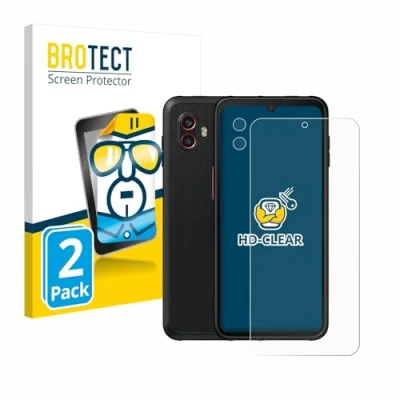 Abbildung von BROTECT (2 Stück Schutzfolie für Samsung Galaxy Xcover 6 Pro (Display+Kamera) Displayschutz Folie Ultra Klar