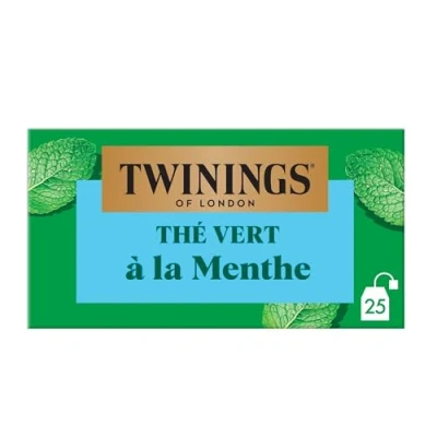 Abbildung von Twinings Teebeutel Thé Vert Menthe 50 Btl. (grüner Tee mit Minze)
