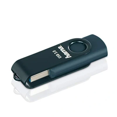 Abbildung von Hama FlashPen Rotate USB 3.0 32GB petrol blau Flash Laufwerk (Klassisches Design)