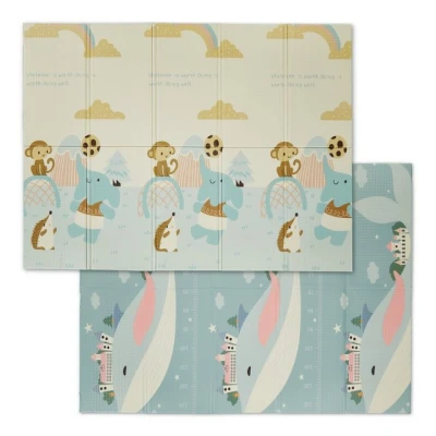 Abbildung von relaxdays Spielmatte Faltbare mit Tiermotiven