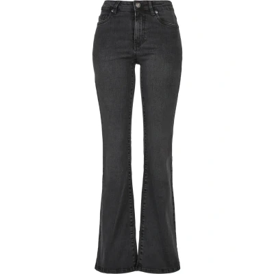 Abbildung von Urban Classics HIGH Waist Flared Jeans, Damen, Größe: 30, Black washed